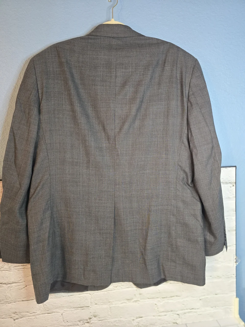 Stafford Brown-Gray Men's Two-Button Blazer Sz 44R