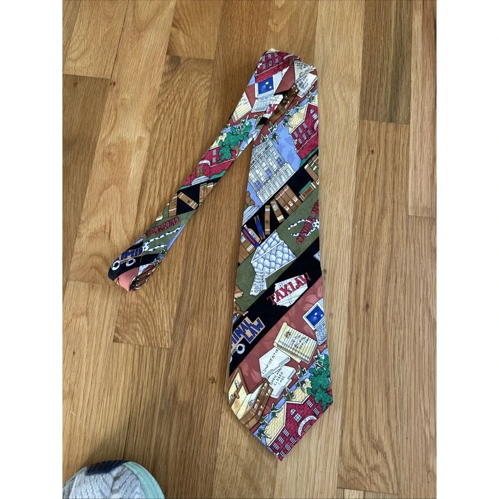 Lot Of 2 Vintage RARE 1994 NICOLE MILLER Spalding and‎ Taxi Silk Ties.