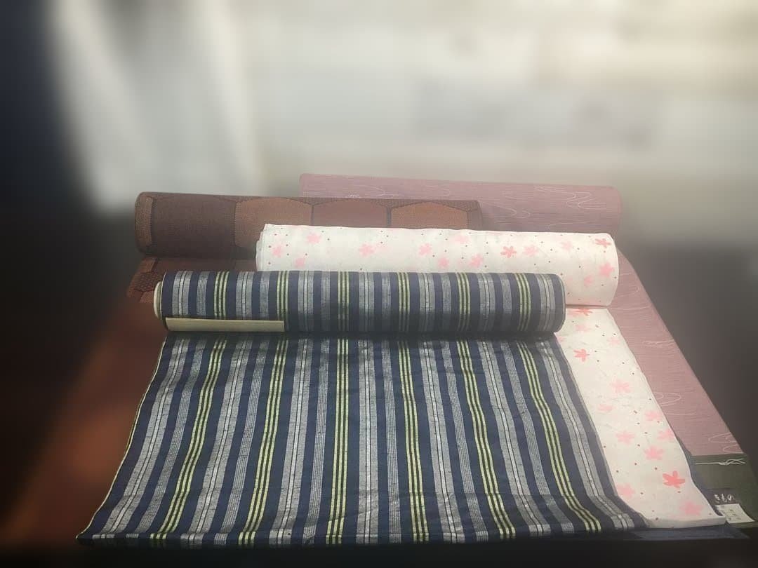 Kimono Fabric Bolt 4-Piece Set Unused Habahira Kotobuki Shiki no Kimono 1-152